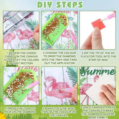 Trandraft 13 Pcs Interchangeable Holiday Diamond Art Kits for Adults 5D Framed Seasonal DIY Diamond Paint with Full Drill Gems for Beginner Monthly Table Craft Gift Decor (Stylish Style)