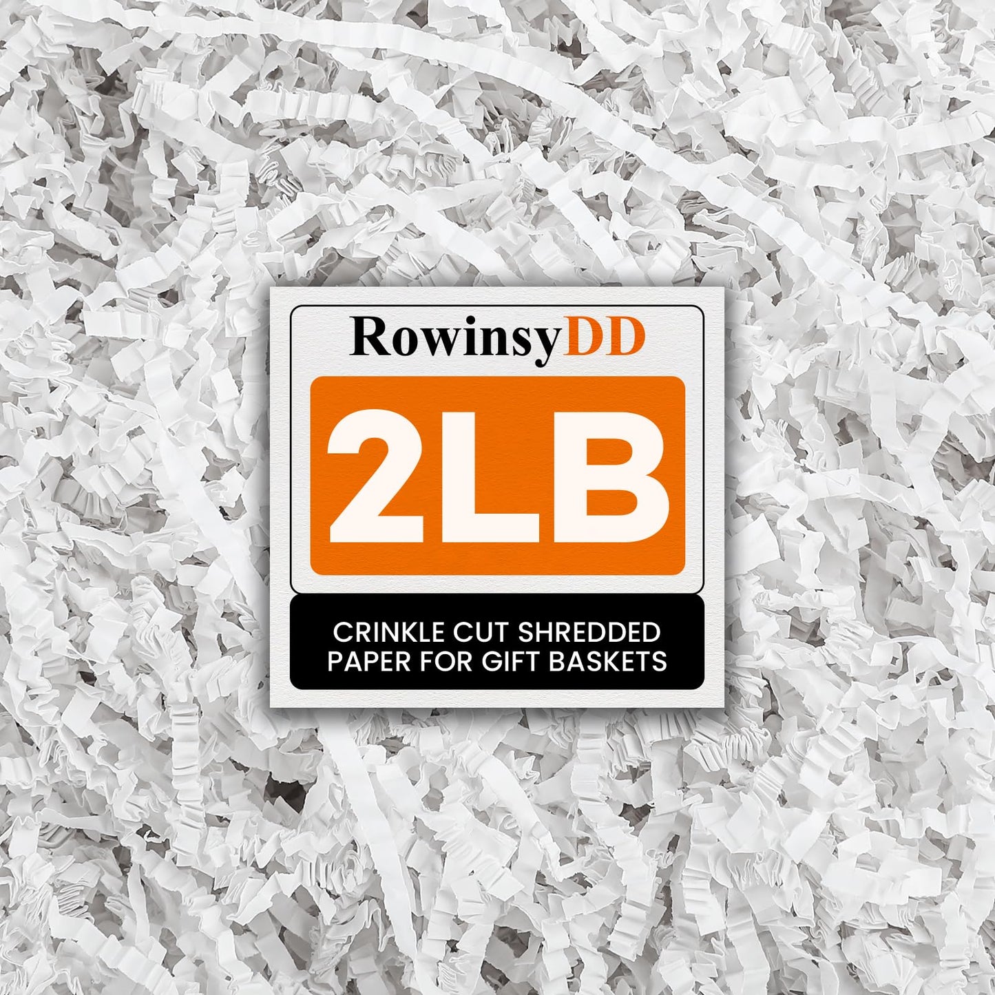 RowinsyDD 2LB White Crinkle Paper Filler, Cut Shredded Paper for Gift Baskets Packaging Wrapping Cushion Stuffing Box Confetti Filler for Easter Christmas Wedding Birthday Bridesmaid