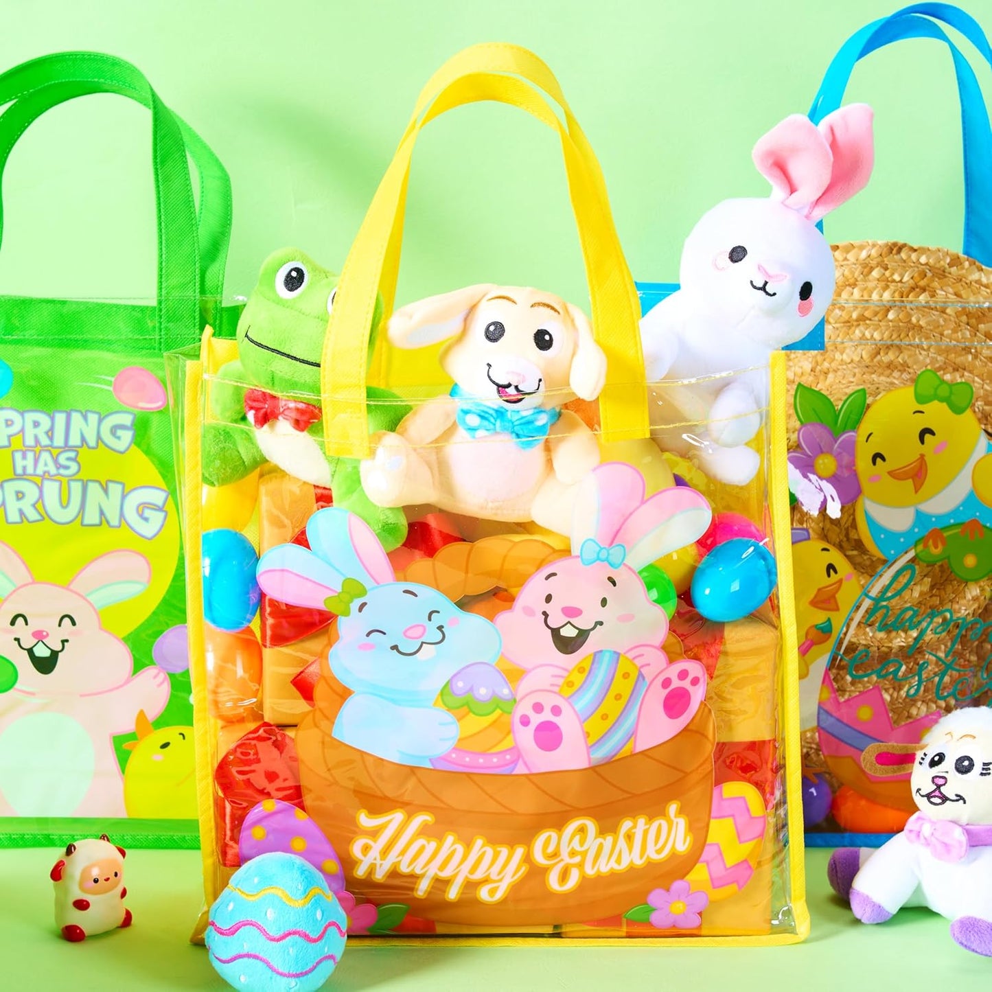6 13" 13" 4" 6 13" 13" 4", JOYIN Pcs Easter Party Favor Supplies Gift Bags For Kids, x x Big Size Non Woven Goodie
