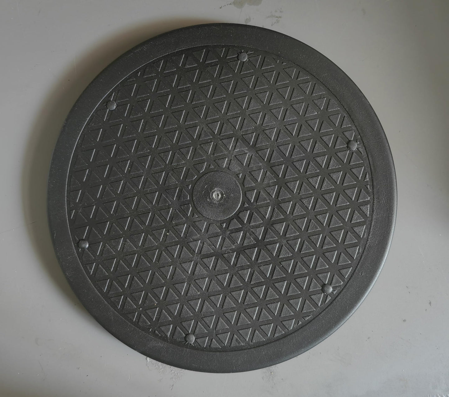 KING-KONG Round Rotary Cutting Mat, Green, 9.8 Inch, Self-Healing, for Crafts, Leather, and Advertising