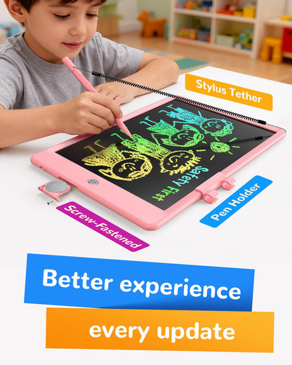 KOKODI LCD Writing Tablet,Gifts for 3 Years Old Boys and Girls,10 Inch Colorful Doodle Board Drawing Tablet, Erasable Reusable Electronic Drawing Pads, Educational and Learning Toy for Kids