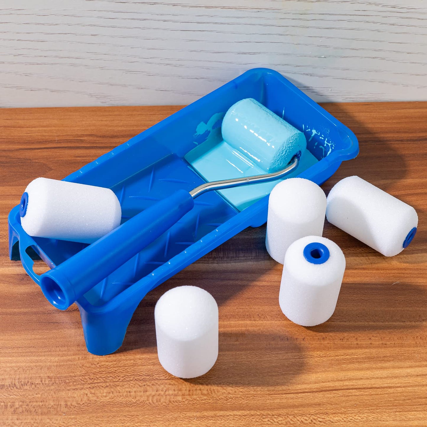 Mister Rui Foam Paint Roller, Mini Paint Roller 2 Inch Sponge Paint Roller Refills, Pack of 20, Small High Density Foam Paint Roller Refills Can be Used with Oil and Water Based Paints