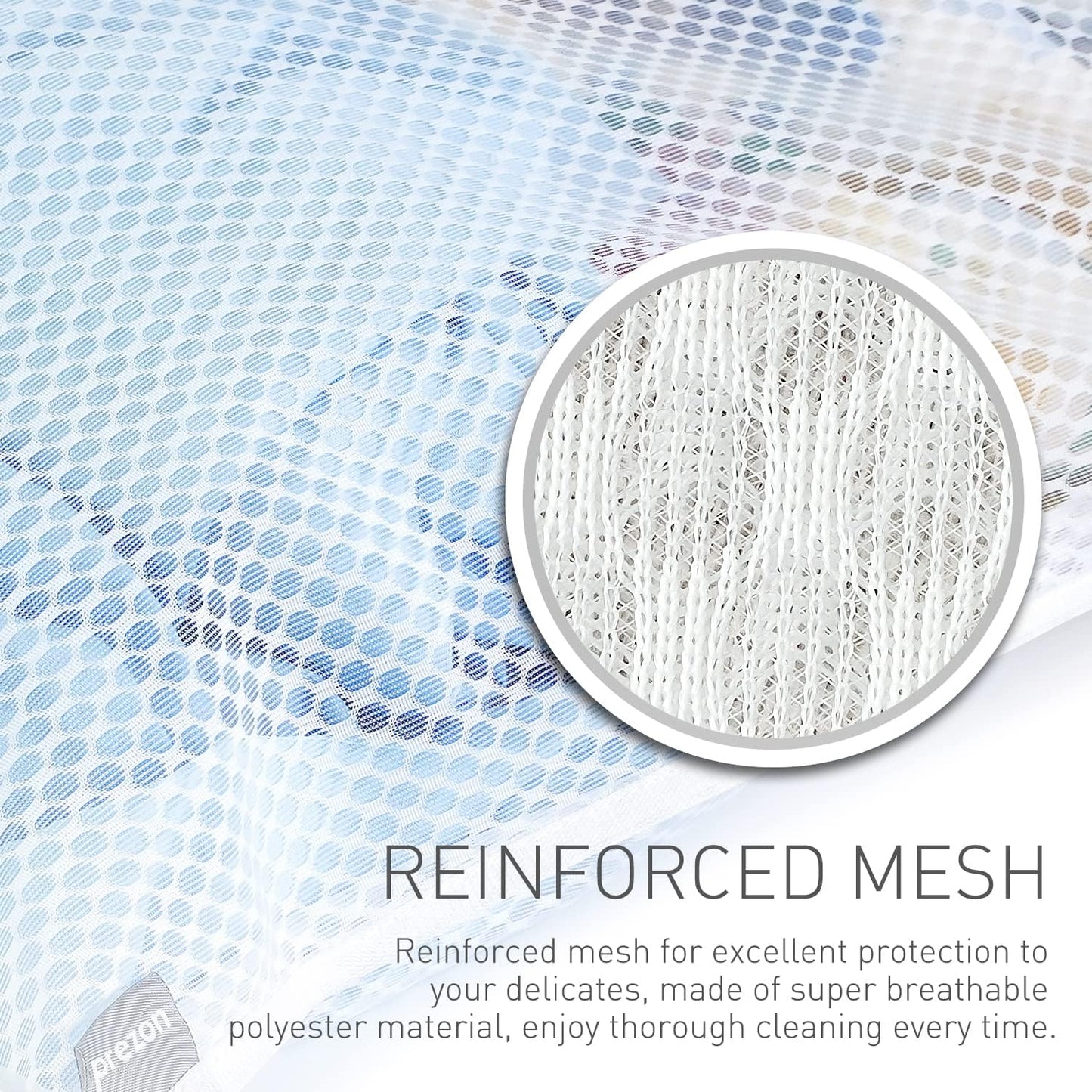 Mesh Laundry Bags, Reusable and Durable Wash Bags for Delicates, Blouse, Hosiery, Underwear, Baby Clothes - 5 Sizes