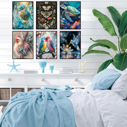 Meothan Multipack Diamond Art Kits for Adults, 12 Pack Animals Diamond Painting Kits for Adults, 5D DIY Round Dimond Gem Art Packs of 12, Home Decor Gift 12x16inch
