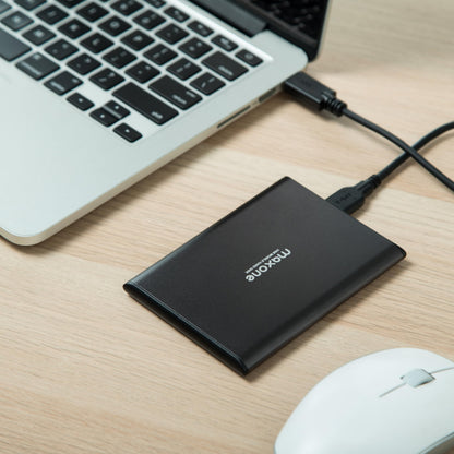 Maxone 500GB Ultra Slim Portable External Hard Drive HDD USB 3.0 Compatible with PC, Laptop, Charcoal Grey
