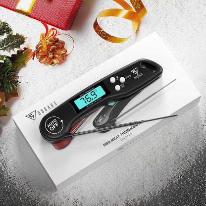 DOQAUS Digital Meat Thermometer - 2 Pack Instant Read Food Thermometer for Cooking, Kitchen Probe with Backlit