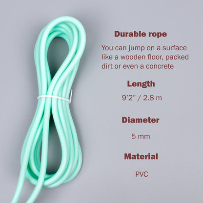 XYLsports Jump Rope for Fitness Adjustable Rope for Men, Women, and Kids Ideal for Cardio and Training Workouts (Green)