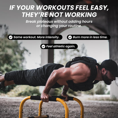 MVRK Weighted Vest Men 80lbs - Weighted Workout Vest With Removable Iron Weights, Heavy Duty Weighted Exercise Vest For Functional Training & Calisthenics - Weight Vest for Men and Women (80lbs)