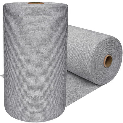 OJYUDD 75 Pack Microfiber Cleaning Cloth Roll,Reusable Tear Away Towels,Washable Ultra Absorbent Cleaning Rags for House,Car,Glass,Garage,Kitchen or Shop(Grey)