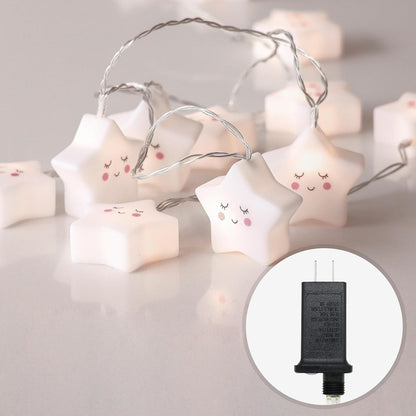 Cobus CozyHome 5 20 Children's Star Fairy Lights - Meters & Warm White LEDs I Lighting Garland for bedrooms I Lighting