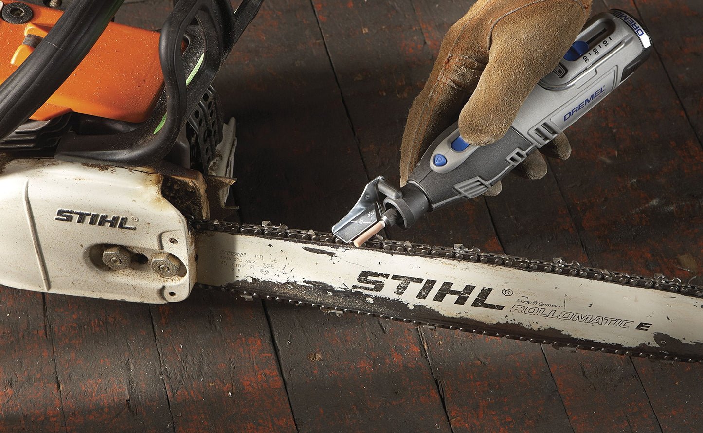 Dremel A679-02 Sharpening Attachment Kit, For Sharpening Outdoor Gardening Tools, Chainsaws, and Home DIY Projects,