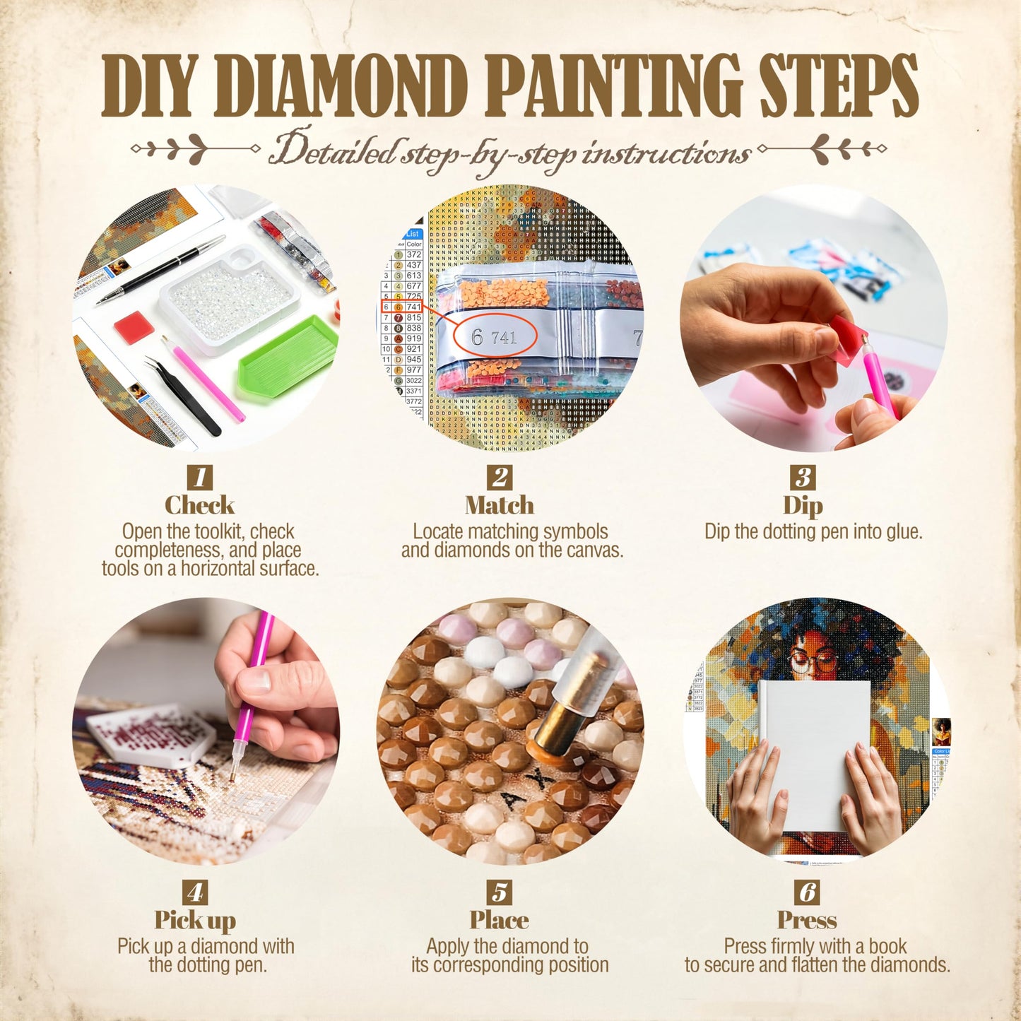 Kemingni 3 Pack Sleeping Leopard Diamond Painting Kit, Maximalist Funky Disco Ball Leopard Diamond Art Kits for Adults Beginners, Full Drill Gem Painting for Home Wall Decor, 9.8x11.8 Inch
