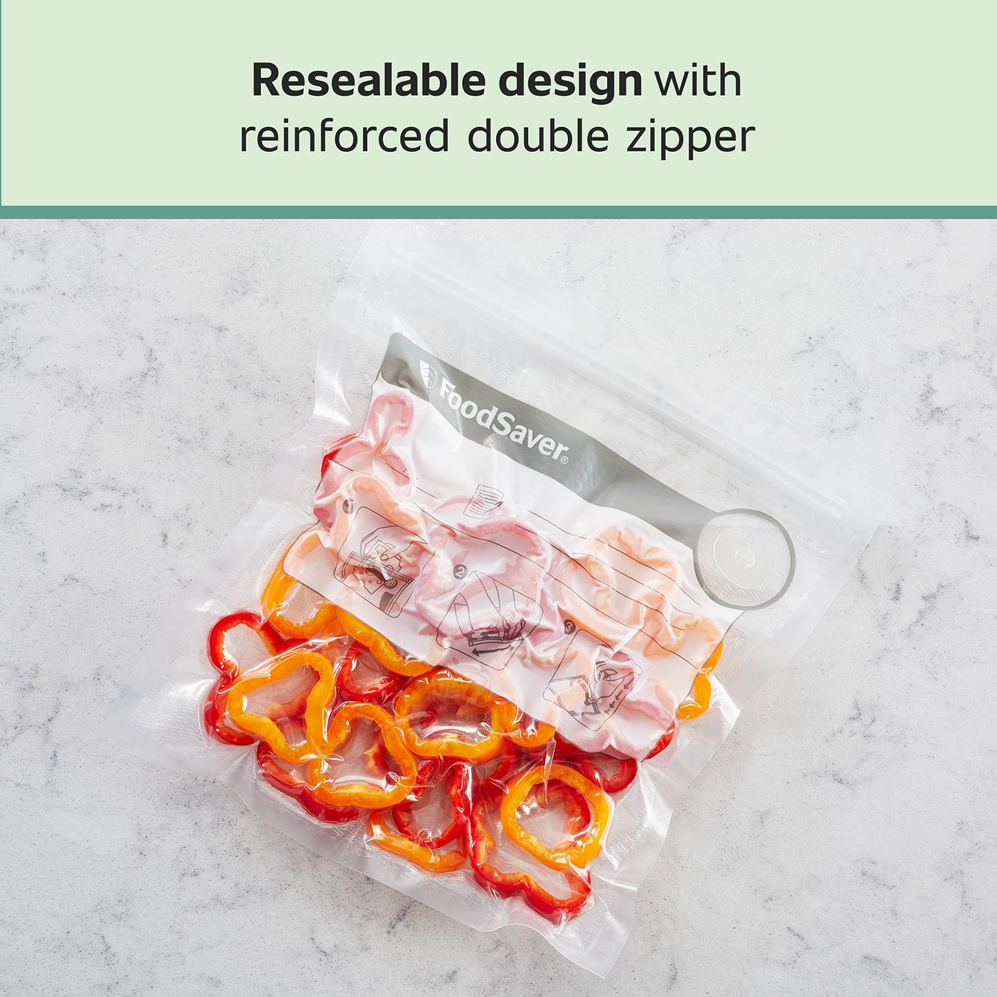 FoodSaver® Reusable Gallon Vacuum Zipper Bags