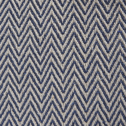 DII Woven Basic Tabletop Collection - Chevron Table Runner, 15x72, French Blue