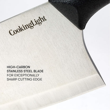 Cooking Light Heavy Duty Chopper, Ergonomic Handle, 7 Inch Butcher Knife, High Carbon Stainless Steel Blade