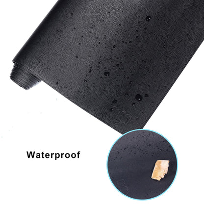Cacoy 36" x 20" Leather Desk Mat for Home Office, Extra Large PU Leather Desk Pad Blotters, Waterproof Computer Keyboard Mat, Extended Gaming Mouse Pad, Desk Protector for Desktop and PC Laptop, Black