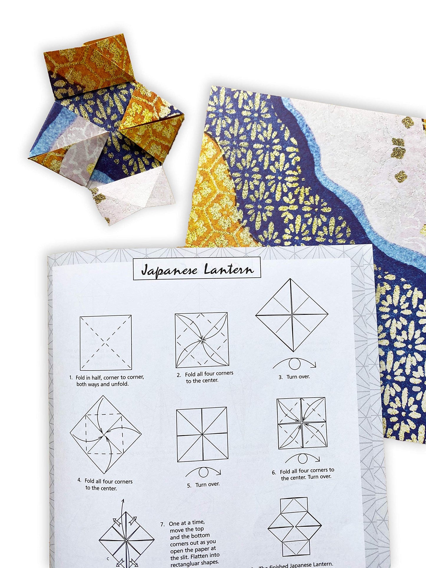 Origami Paper 500 sheets Japanese Washi Patterns 6" (15 cm): Double-Sided Origami Sheets with 12 Different Designs (Instructions for 6 Projects Included)