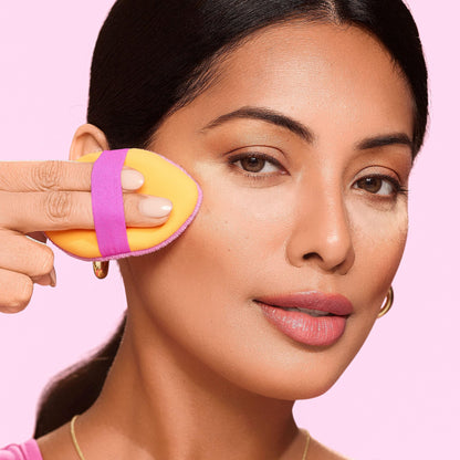 Real Techniques Matte & Merry Ultimate Blending 4 Piece Holiday Gift Set, Foundation Makeup Sponge, Dual-Sided Powder Puff, & 2 Makeup Brushes, Kitten Paw Brush, Stocking Stuffer, Limited Edition