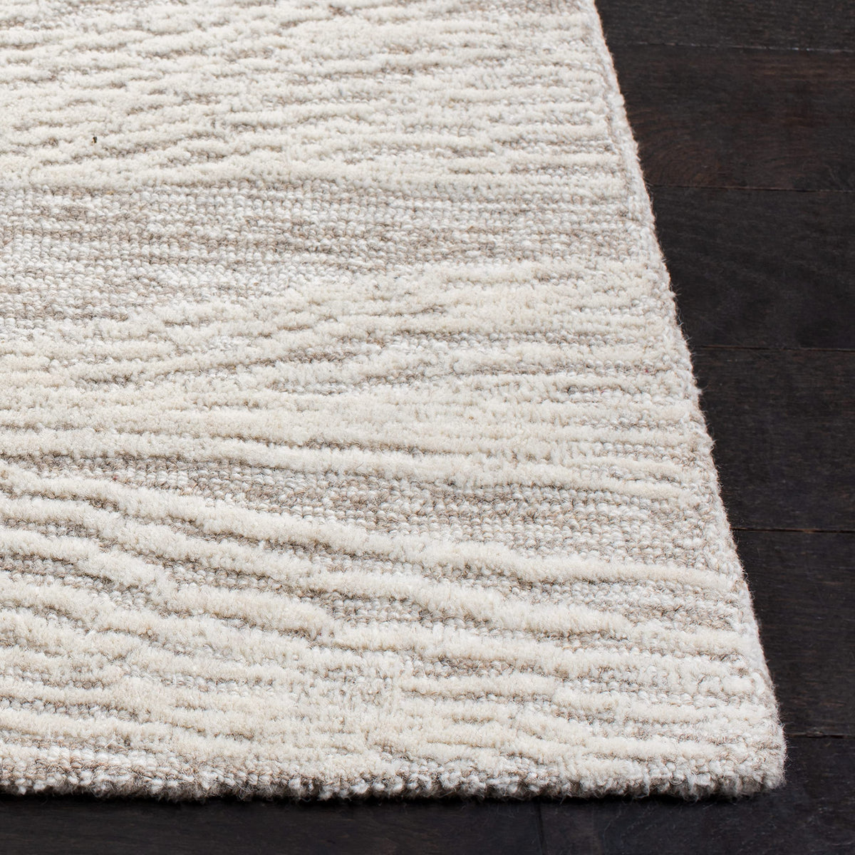 SAFAVIEH Metro Collection 6' x 9' NaturalIvory MET995A Handmade Premium Wool Living Room Dining Bedroom Area Rug