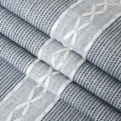 13x36inch Farmhouse Braided Striped Table Runner Rustic Embroidery Coffee Table Runners for Decorations Weddings