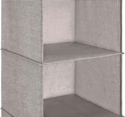 6 Closet Whitmor Hanging Accessory Shelves - Section Organizer - Light Grey