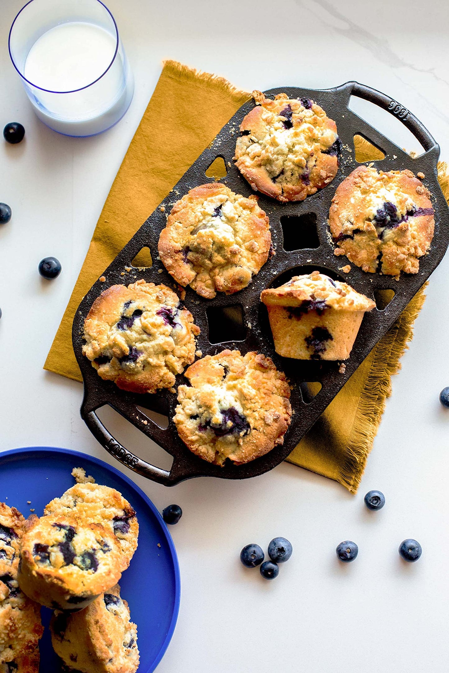 Lodge Cast Iron Muffin Pan, Set of 2