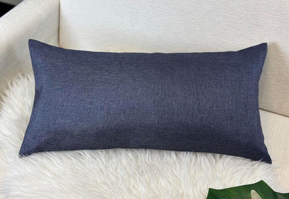 12x24 Inch 1 Aiking Home Imitation Burlap Lumbar Pillow Cover Vintage Faux Linen Rustic Natural Look, Piece Elegance