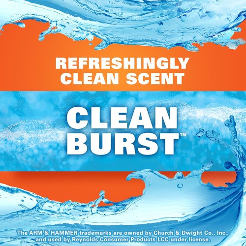 Hefty Ultra Strong 13 Gallon Trash Bags - Drawstring Closure & Odor Control | 80 Count, White Clean Burst Scent