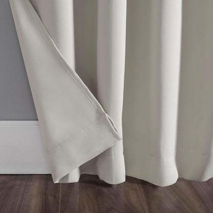 Sun Zero Easton Energy Saving Blackout Tab Top Curtain Panel, 40" x 84", Pearl