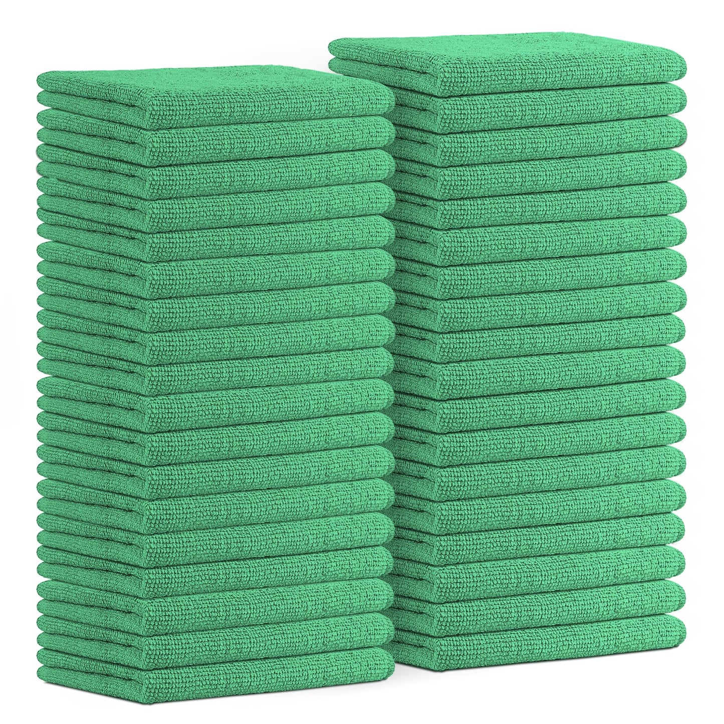 Avalon Towels Microfiber Cleaning Cloths (Value Pack of 36) - Size 16 x 16 Inches, Highly Absorbent Cleaning Rags, Lint Free, Reusable and Washable, Microfiber Towels for Cars