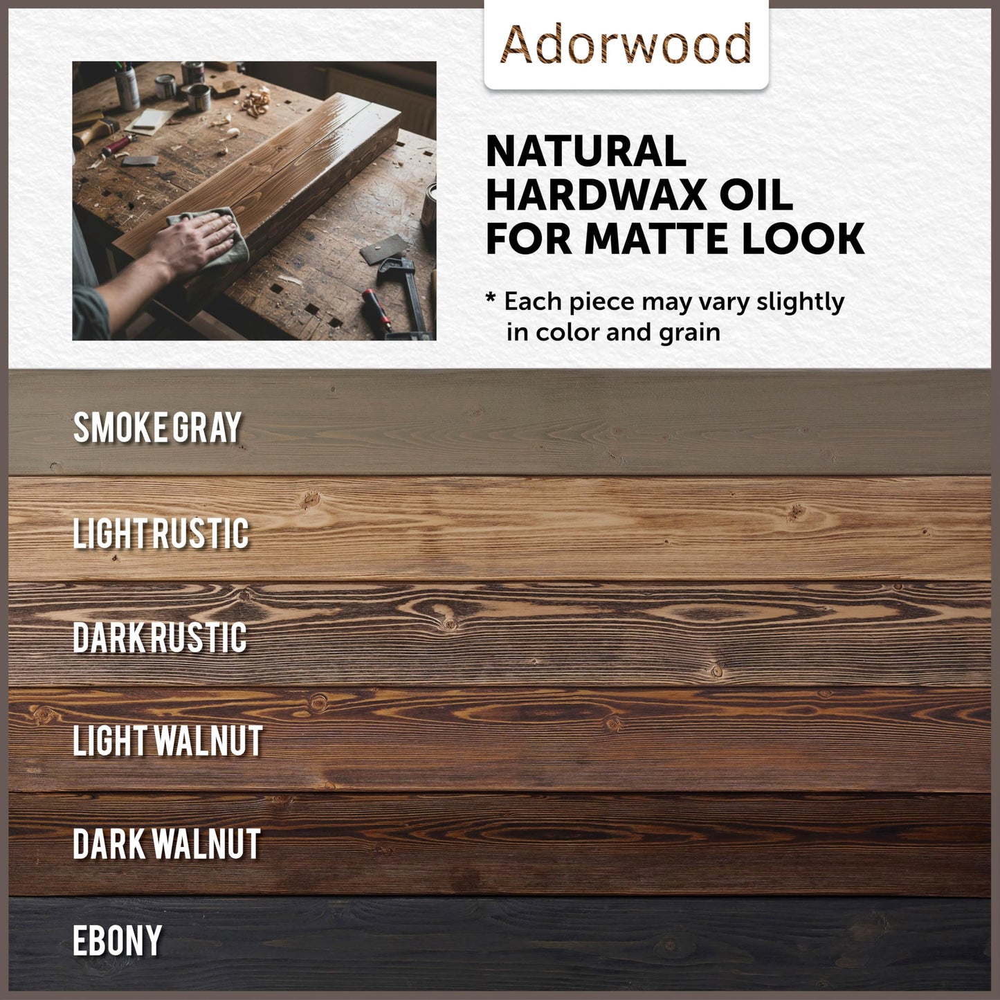 Adorwood Handmade Fireplace Mantel Shelf, Extra Wide Rustic Wood Mantles for Over Fireplace, Wall Mounted Floating Mantel Shelves for Living Room Decor (Dark Walnut, 60 inches)