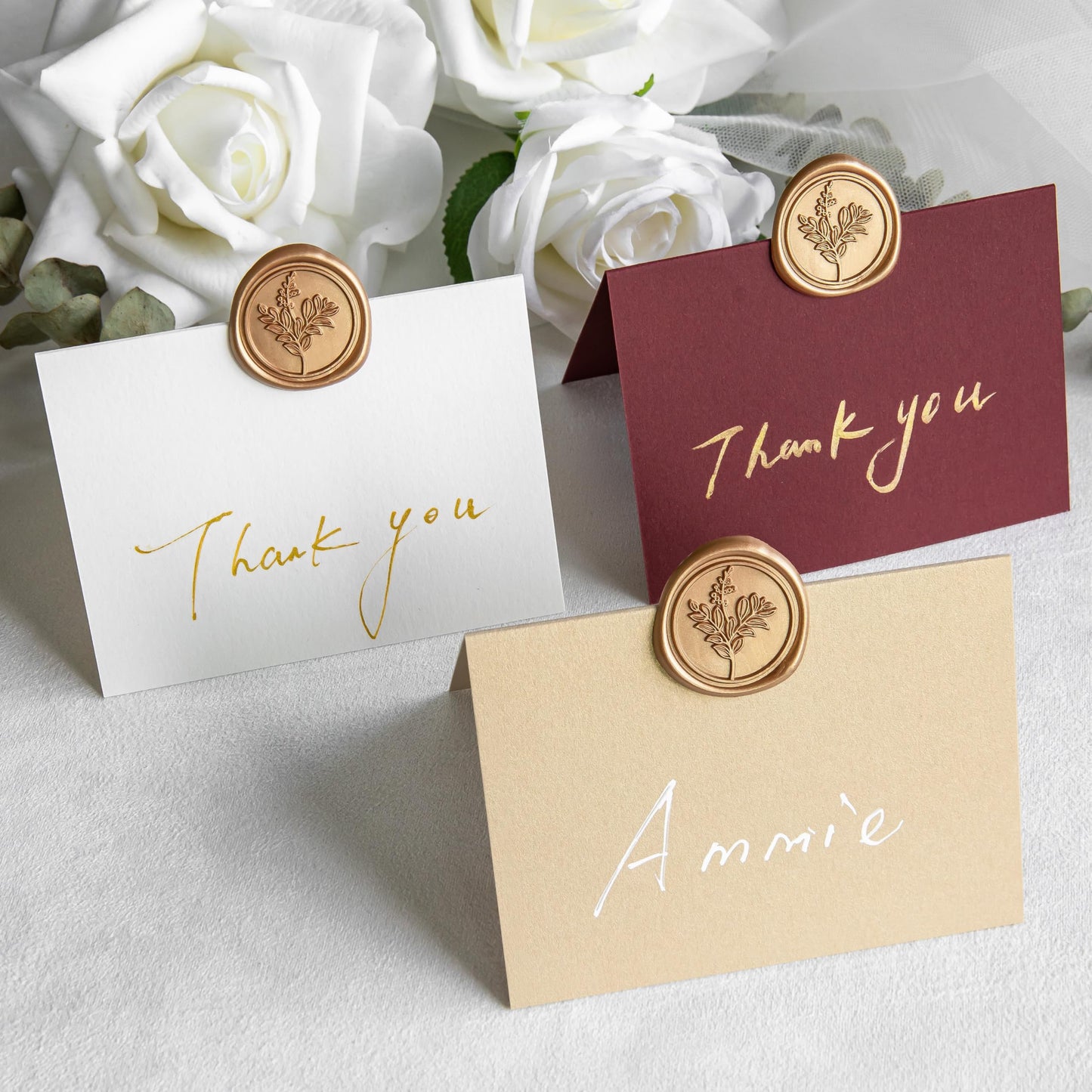 Uwilowe 60 Pcs Gold Wax Seal Stickers, Stamp Seal Envelope Stickers - Perfect for Wedding Invitation, Gift Box Craft Wrapping, Christmas Cards Decor