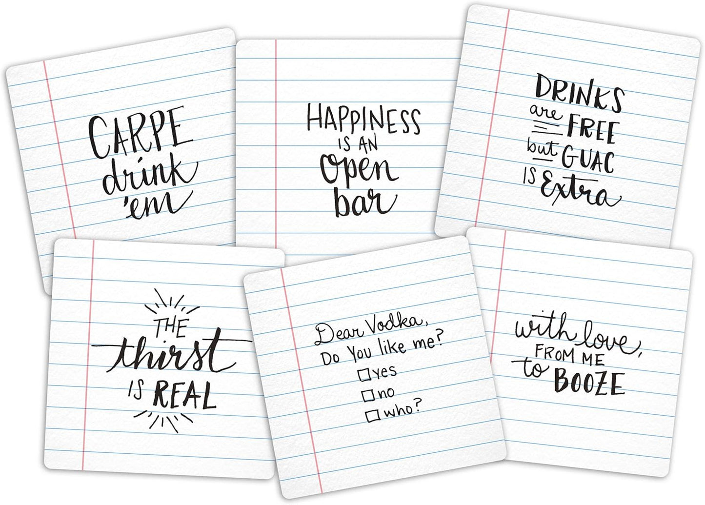 Fred & Friends NOTED Coasters, Set of 6