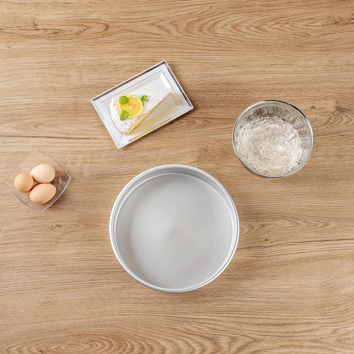 Restaurantware-Met Lux 10 x 2 Inch Straight-Sided Baking Tin, Round Cake Pan for Layer Birthday Cake