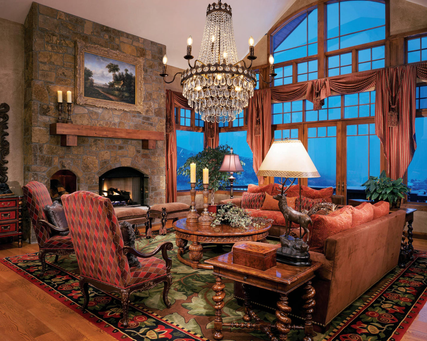 TOCHIC 31.5" D French Empire Crystal Chandelier, 11 Light Bronze Farmhouse Pendant Light for Dining Room, Living Room, Foyer, Entryway, Bedroom, Kitchen Island, Staircase