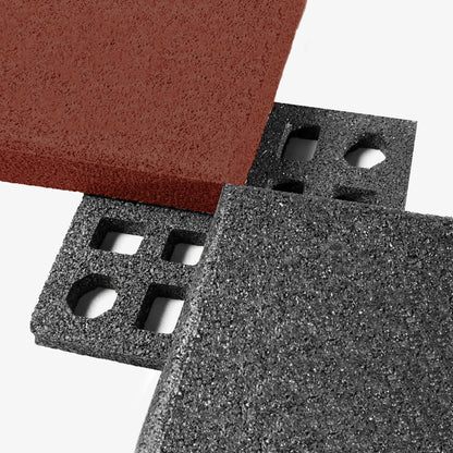 IncStores 2.5" Thick Jamboree Playground Surface Outdoor Tile Flooring (Red, 75 Tiles (Full Pallet) - 300 Sqft)