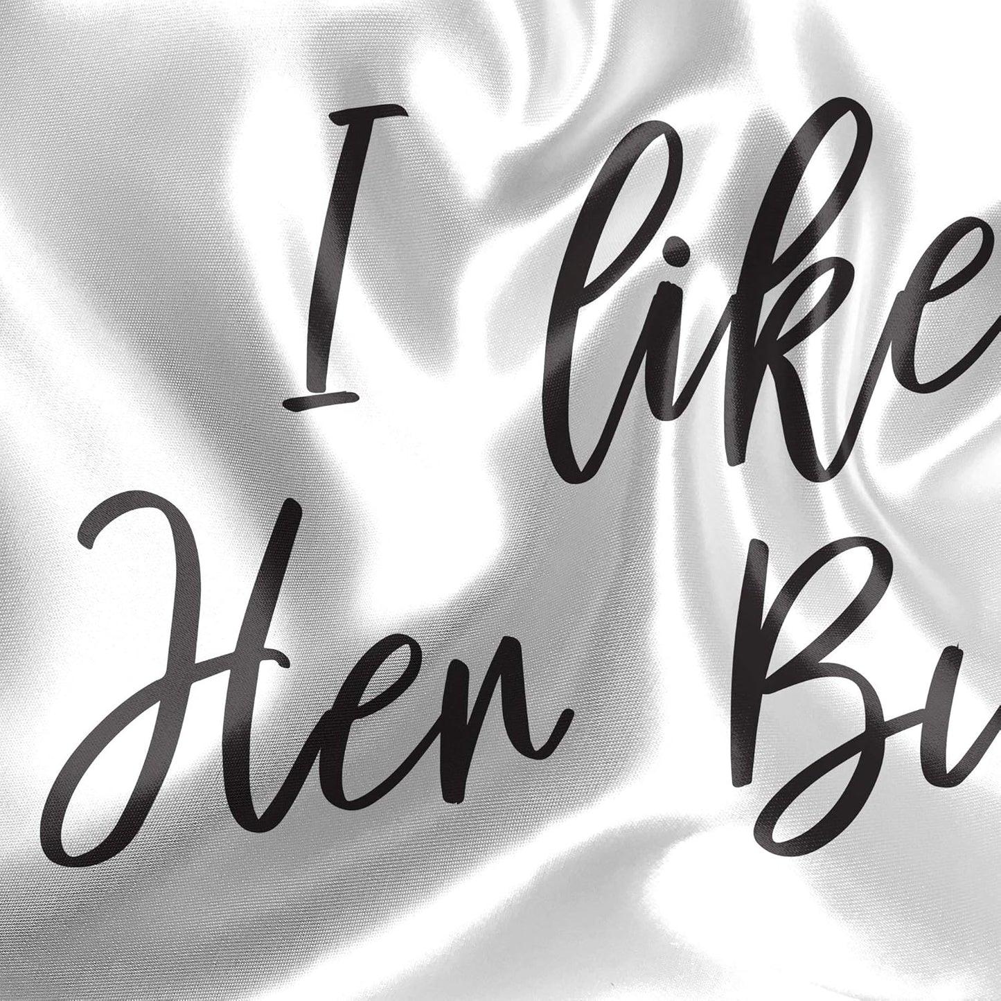 Signatives I Like Her Butt I Like His Beard Pillow Cases, Set of 2 White Pillow Covers for Couples Gifts