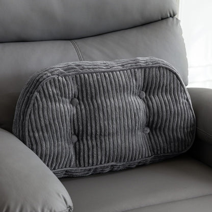 HIGOGOGO Lumbar Support Pillow for Recliner Chair/Accent Chair/Couch/Office Chair, Tufted Corduroy Back Support Cushion