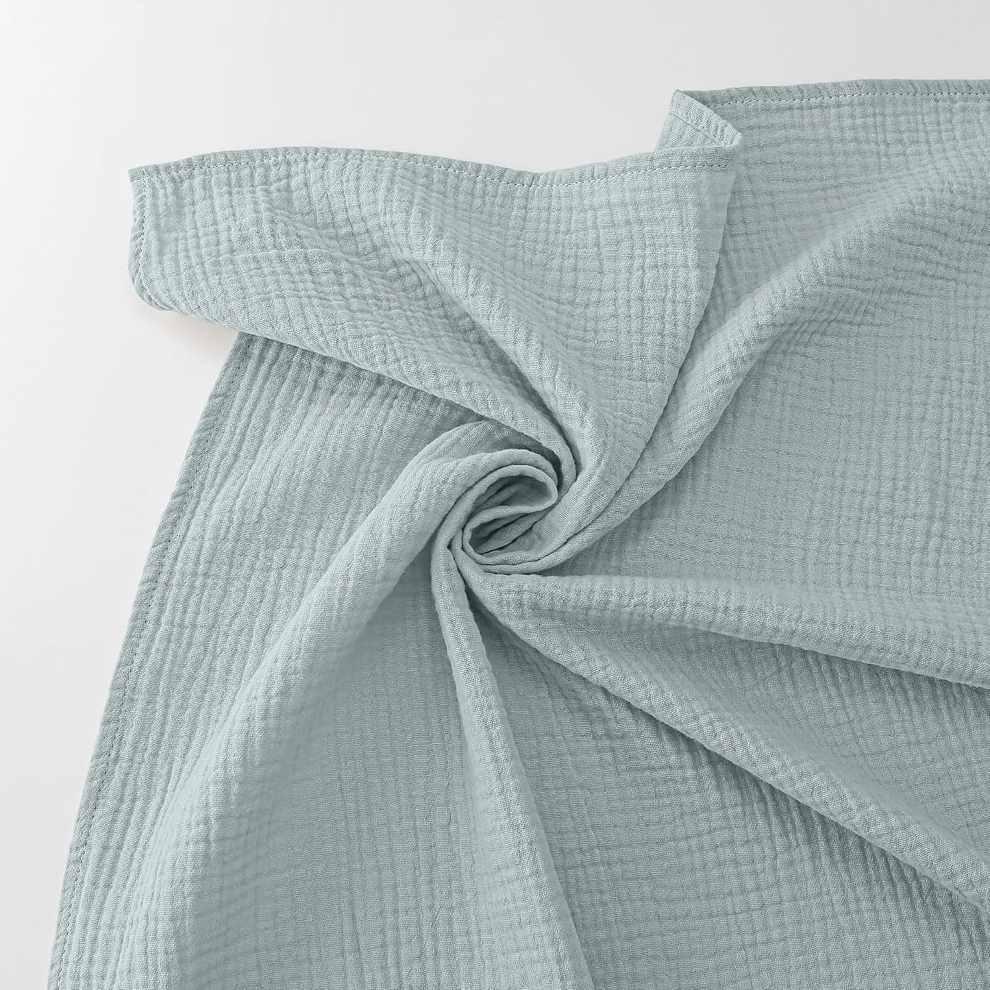 Bearmoss Muslin Swaddle Blankets - Soft & Breathable Baby Blankets | 40 x 38 Inches, 3 Pack (Cloud)