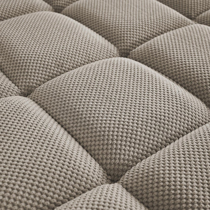Eafurn Double Chaise Lounge Recliner with Storage, 71" Modern Sleeper Loveseat Sofa Couch with 6-Position Adjustable Split Backrest, Cup Holders and Swivel Tray Table for Living Room