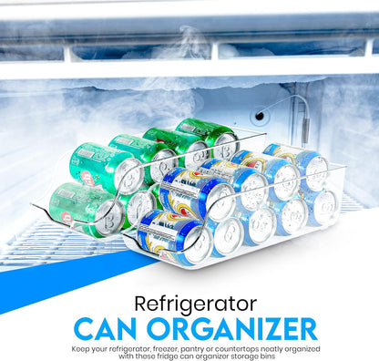 Utopia Kitchen Can Organizer for Pantry (Pack of 2) - Soda Can Storage Organizer for Fridge & Freezer, Holds Food &