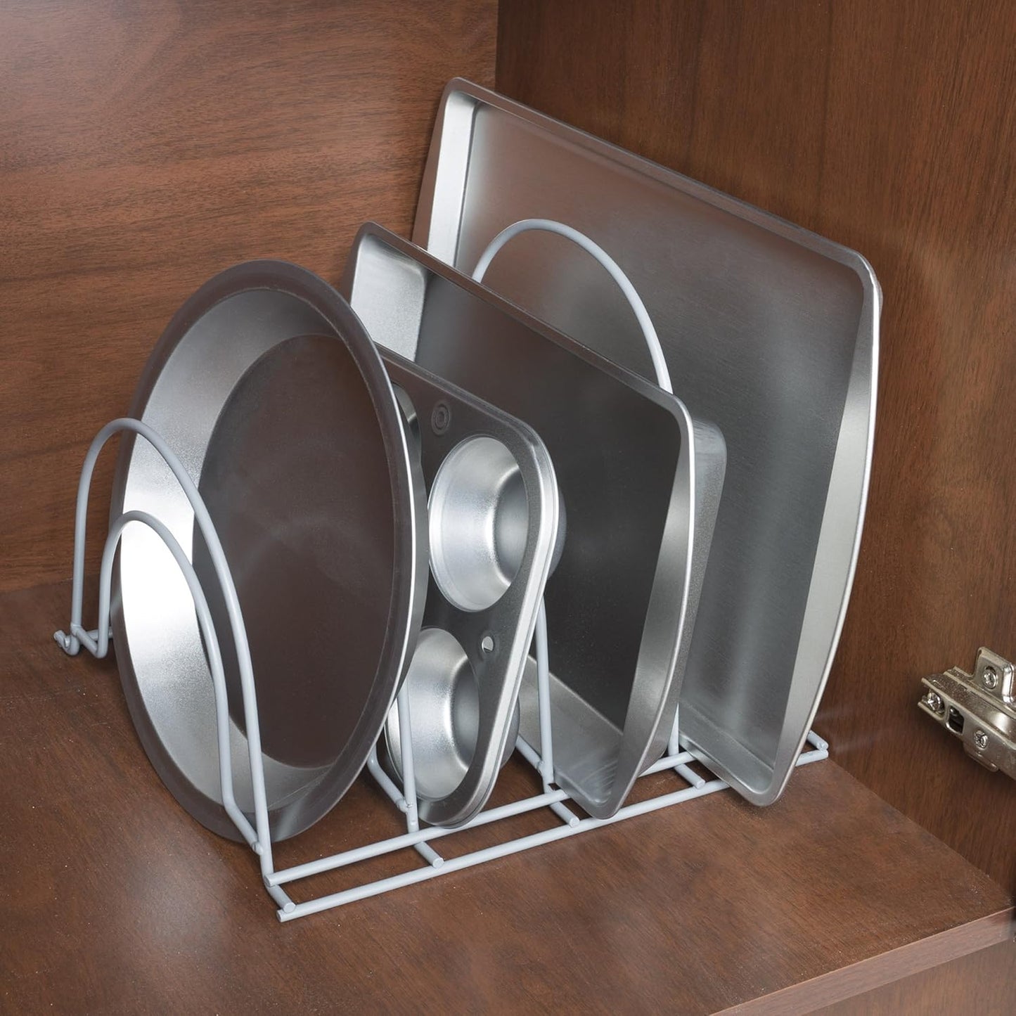 Kitchen Cabinet Organizer and Holder for Pots, Pans, and Lids - Iron Storage Rack by Lavish Home