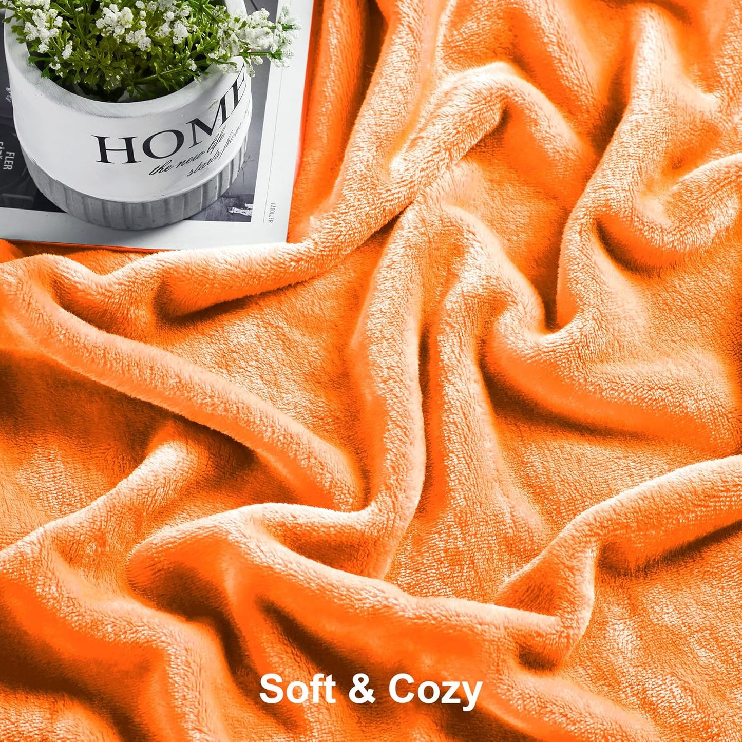 50" 60", Cozy DREAMNINE Soft Fall Fuzzy Fleece Throw Blanket for Couch Sofa x Decorative Solid Lightweight Velvet
