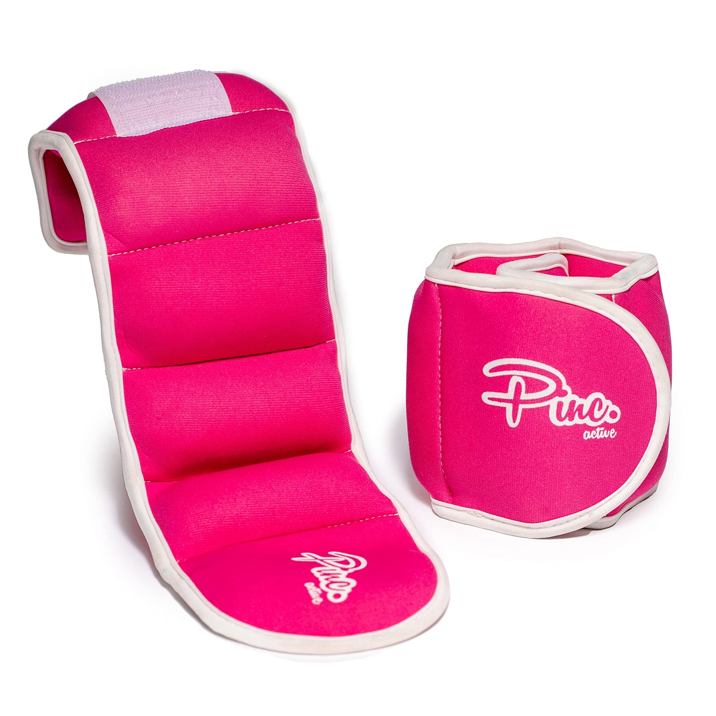 Ankle Weights Set (2 x 0.5lb Cuffs) - 1lbs in Total - for Women, Men and Kids – Used for Workouts at Home, Pilates, Yoga, Boxing, Dancing and Resistance Training, Pink