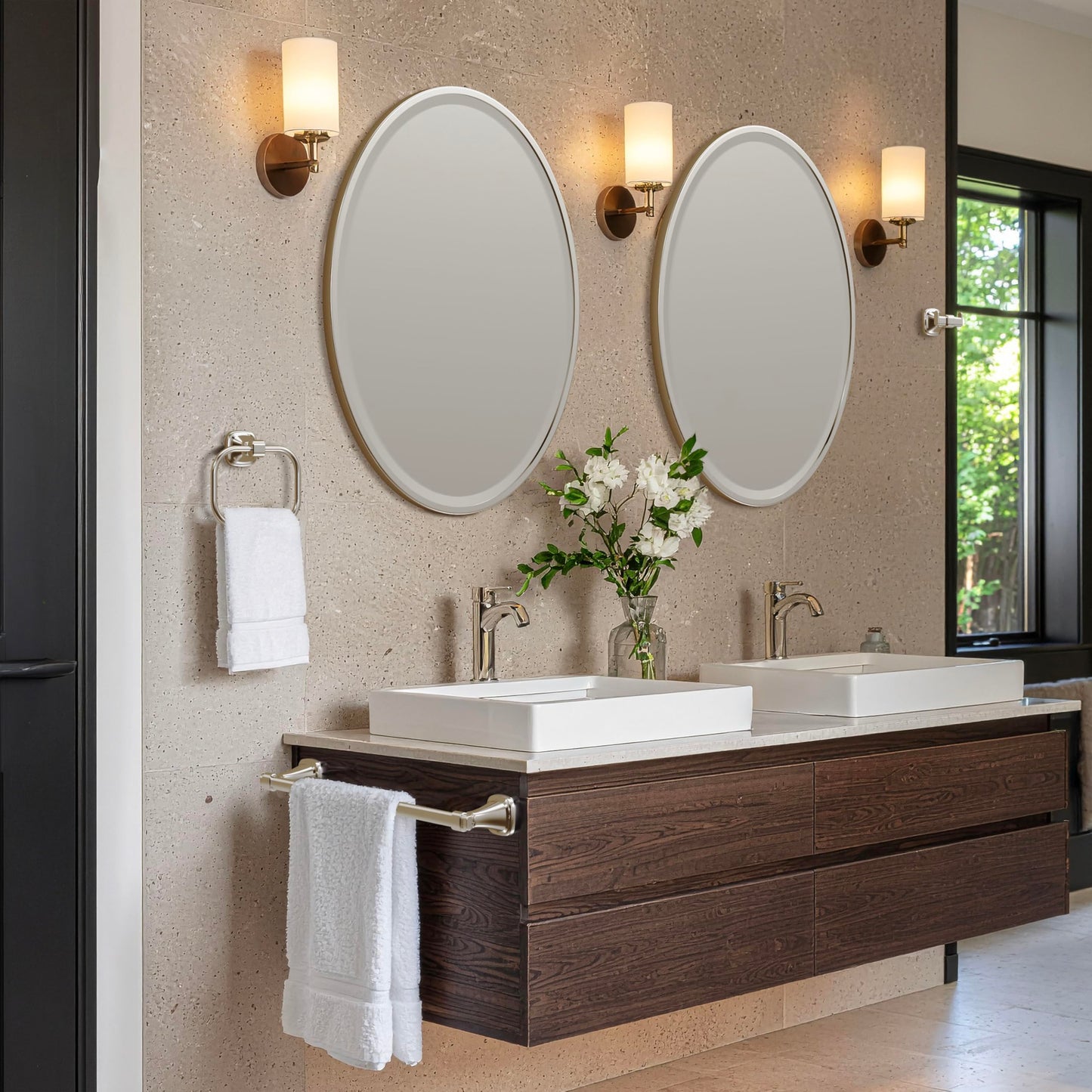 Gatco 5513PN Beverly Euro Toilet Paper Holder | Elegant Open Arm Wall-Mounted TP Holder | Luxury Design, Durable Metal | Polished Nickel Finish
