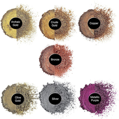 TECHAROOZ Metallic Pigment Powder, 7x20ml Fine Metal Dye for Epoxy Resin, UV Resin, Countertops, Soap Making, Candles DIY Acrylic Paints & Other Craft