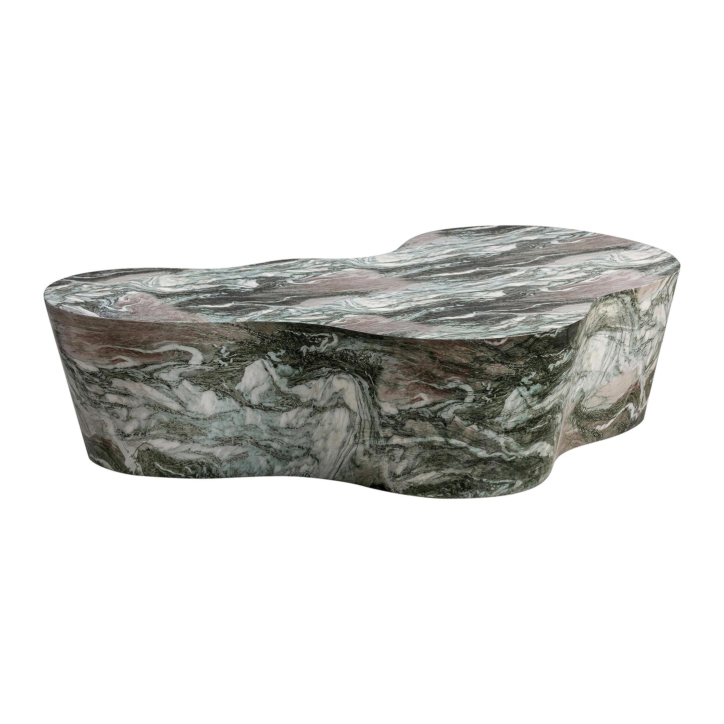 Slab Grey/Blush Faux Marble Coffee Table