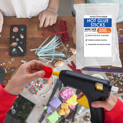 Hot Glue Sticks Combo Pack: Mini and Full Size for All Crafting Needs
