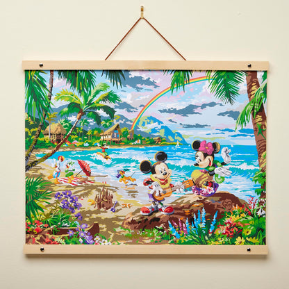 Cra-Z-Art Disney Dreams Collection Deluxe Paint by Number Thomas Kinkade Mickey & Minnie in Hawaii