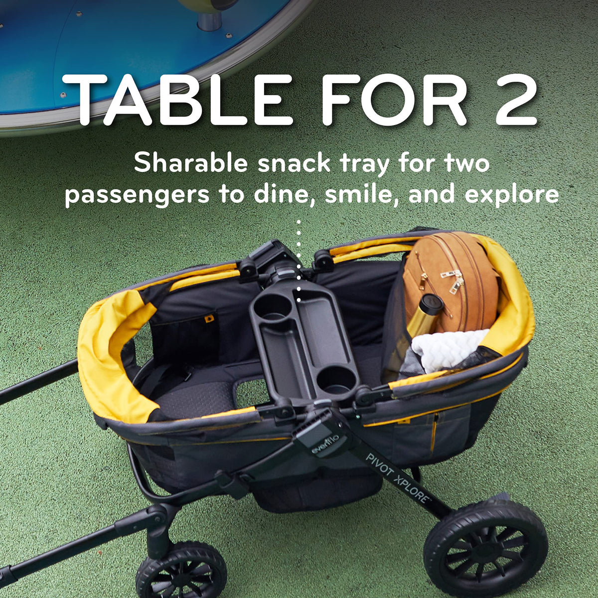 Evenflo Pivot Xplore All-Terrain Stroller Wagon (Adventurer Gray)